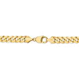 14K 26 inch 9.5mm Flat Beveled Curb with Lobster Clasp Chain FBU250