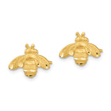 14K Diamond-cut Bee Post Earrings TF1551