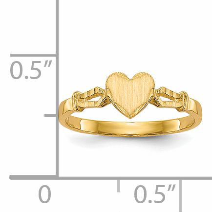 14k Children's Heart Ring R224