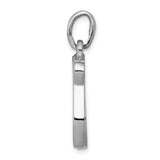 14K White Gold Chai Life Pendant K528