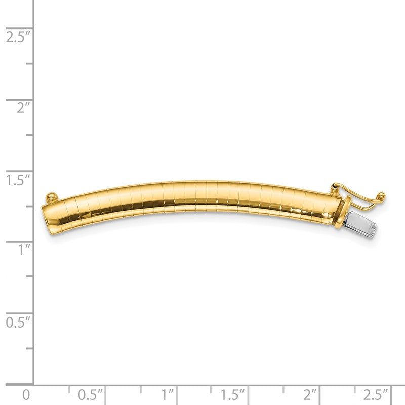 14k 6mm Lightweight Domed Omega 2 inch Extender for Necklace ODLX6