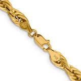 14K 26 inch 5.4mm Semi Solid Rope with Lobster Clasp Chain BC170