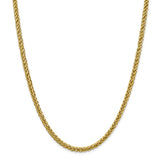 14K 26 inch 4.65mm Semi-Solid 3-Wire Wheat with Lobster Clasp Chain BC178