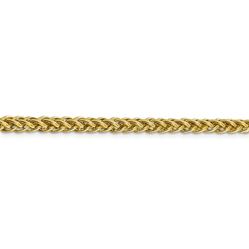 14K 26 inch 4.65mm Semi-Solid 3-Wire Wheat with Lobster Clasp Chain BC178