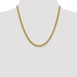 14K 26 inch 4.65mm Semi-Solid 3-Wire Wheat with Lobster Clasp Chain BC178