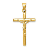 14k Hollow Crucifix Pendant C3671