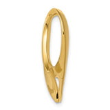 14k Polished Slide Fits up to 6mm Regular/10mm Fancy or Reversible Omega SL337