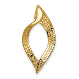 14k Polished Slide Fits up to 8mm Regular/10mm Fancy or Reversible Omega SL532