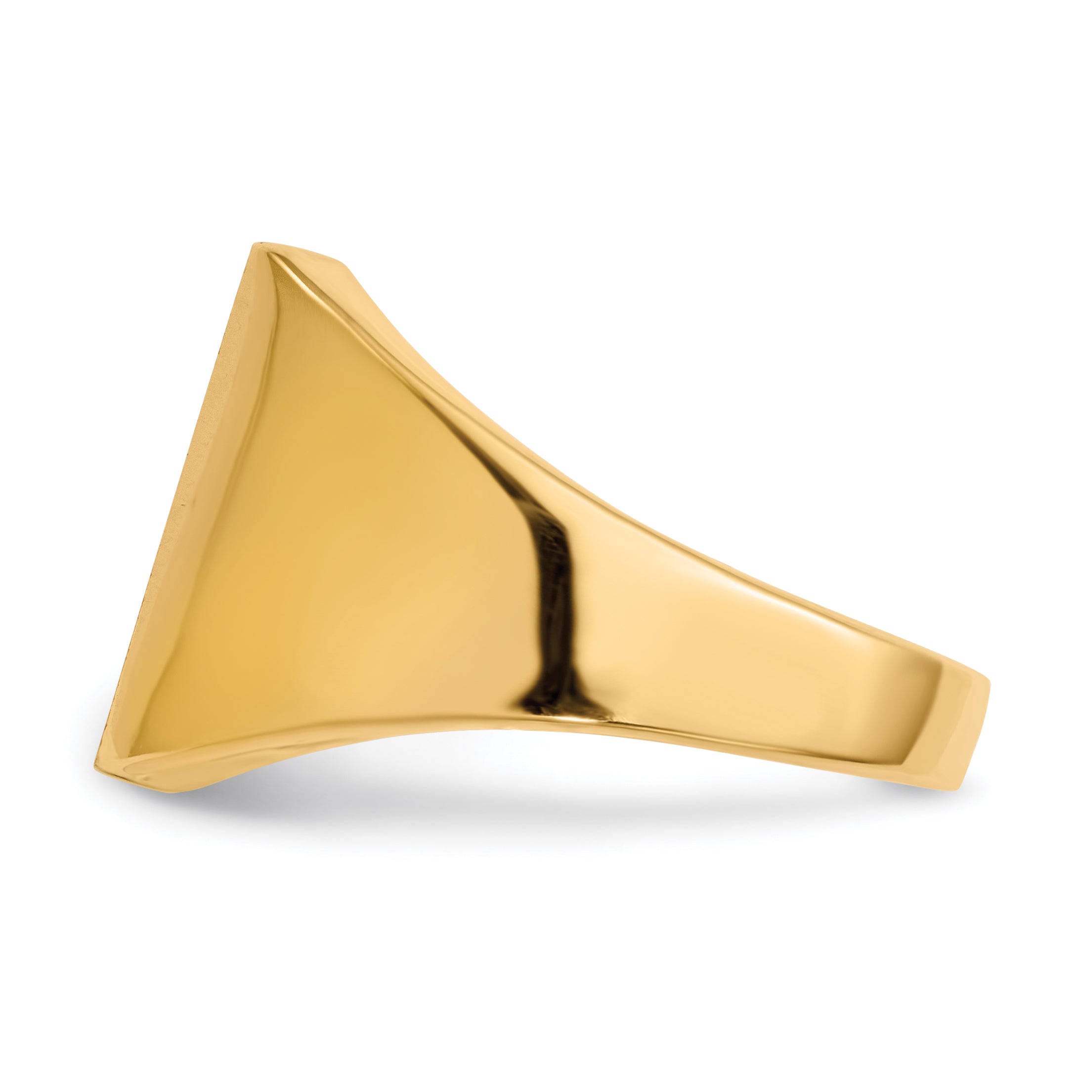 14k 13.5x15.0mm Closed Back Mens Signet Ring RS360
