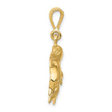 14k Polished Three Dolphin Charm C494