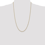 14K 26 inch 1.5mm Box with Lobster Clasp Chain BOX150