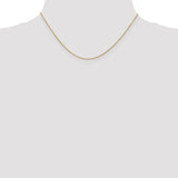 14K 26 inch .9mm Diamond-cut Round Open Link Cable with Lobster Clasp Chain PEN326