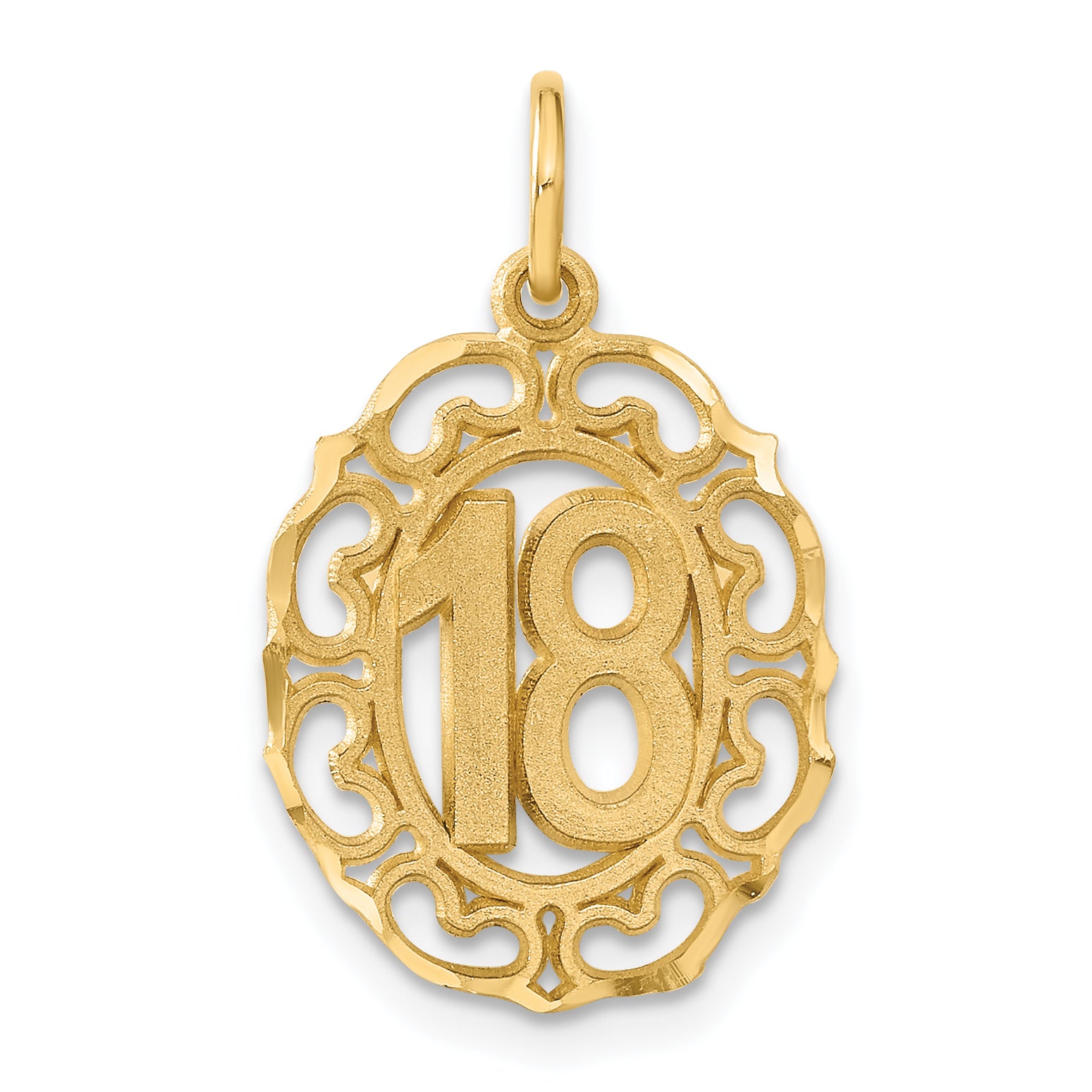 14k 18 in Oval Pendant C1667