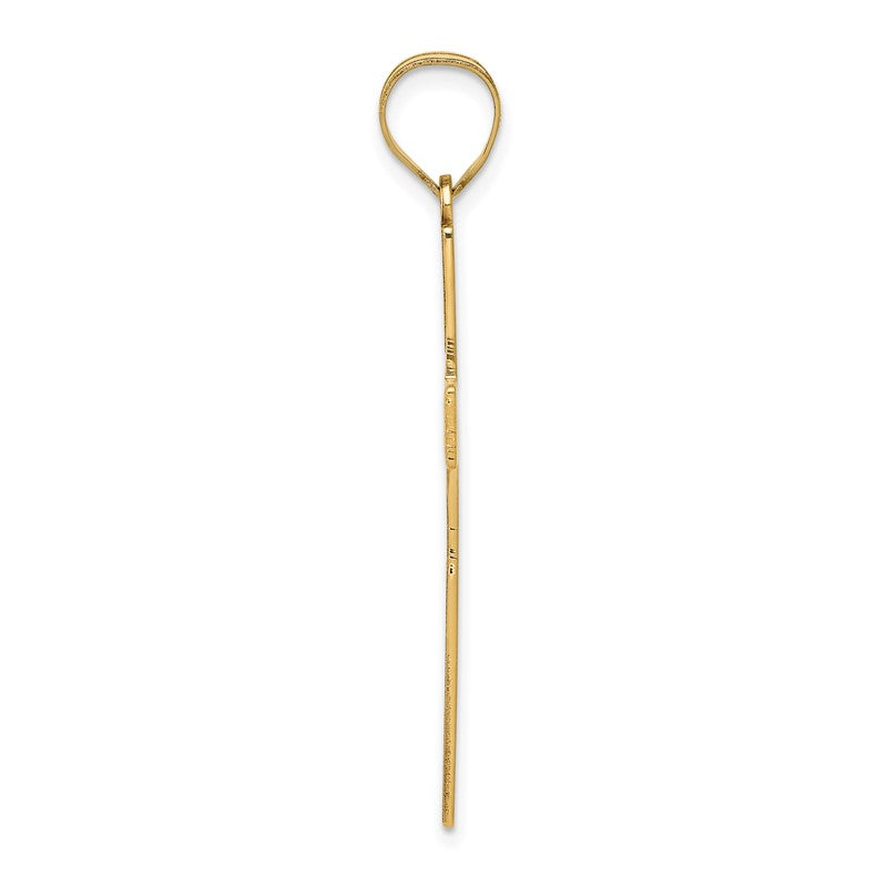 14K Laser Designed Cross Pendant XR943
