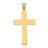 14K Laser Designed Cross Pendant XR943