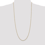 14K 14 inch 1.45mm Solid Diamond-cut Cable with Lobster Clasp Chain PEN140