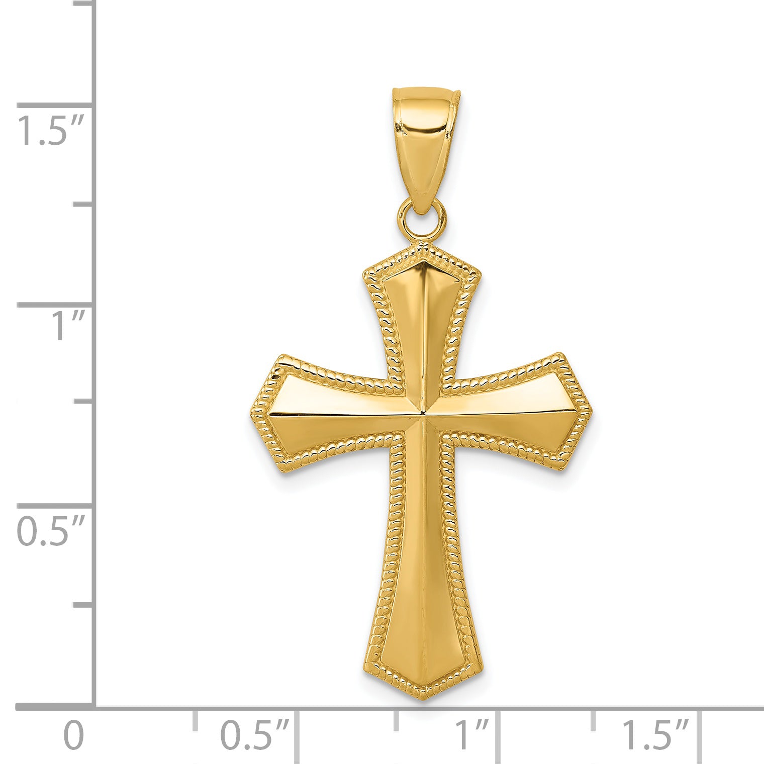 14k Passion Cross Pendant K5028