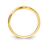 14k Emerald and Diamond 3-stone Bypass Ring RM5742