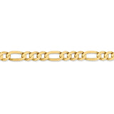 14K 26 inch 6.75mm Concave Open Figaro with Lobster Clasp Chain LFG180