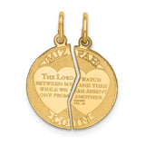 14K MIZPAH COIN 2-piece Round Charm XAC640