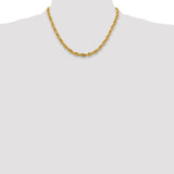 14K 26 inch 5.4mm Semi Solid Rope with Lobster Clasp Chain BC170