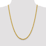 14K 26 inch 4.25mm Semi Solid Rope with Lobster Clasp Chain BC168