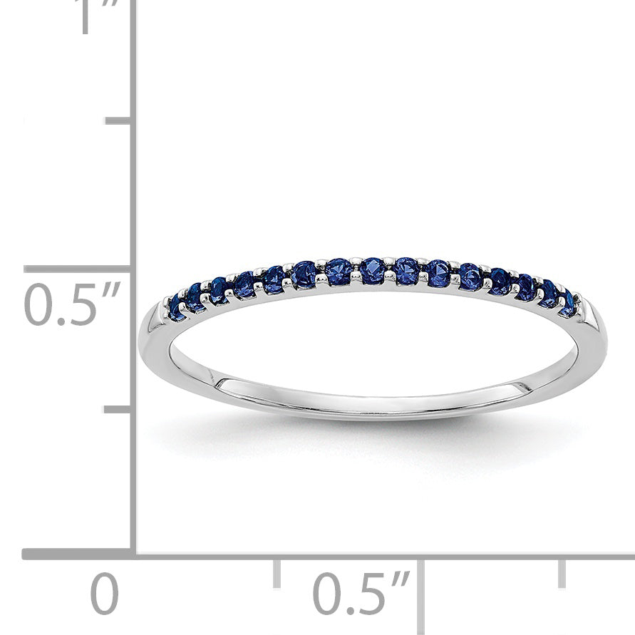 14k White Gold 2mm 1/8 carat Diamond Band RM5622