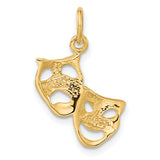 14k Comedy/Tragedy Charm C1088