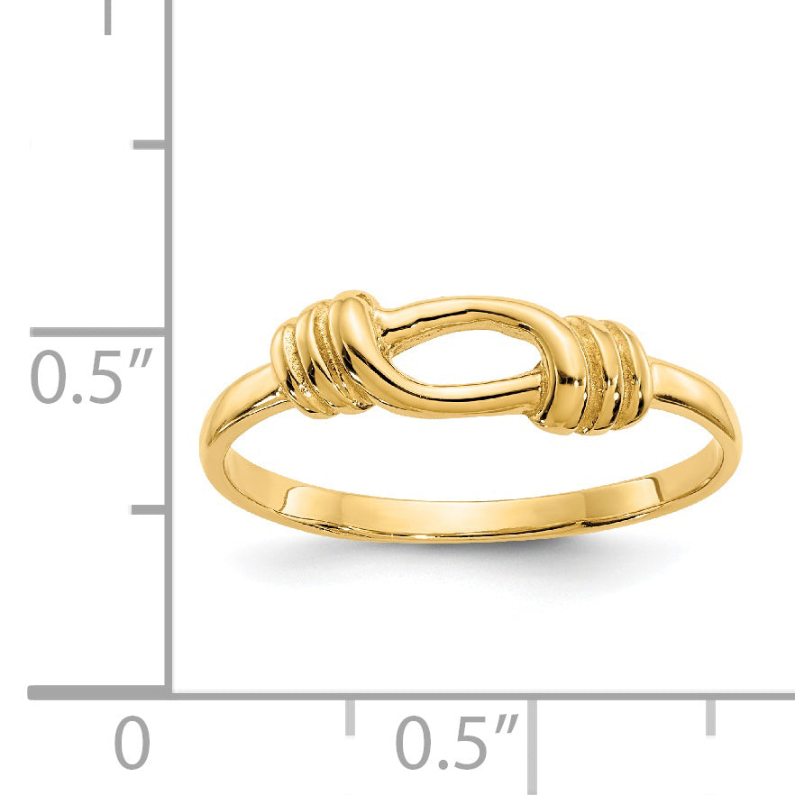 14K Love Knot Band K4602