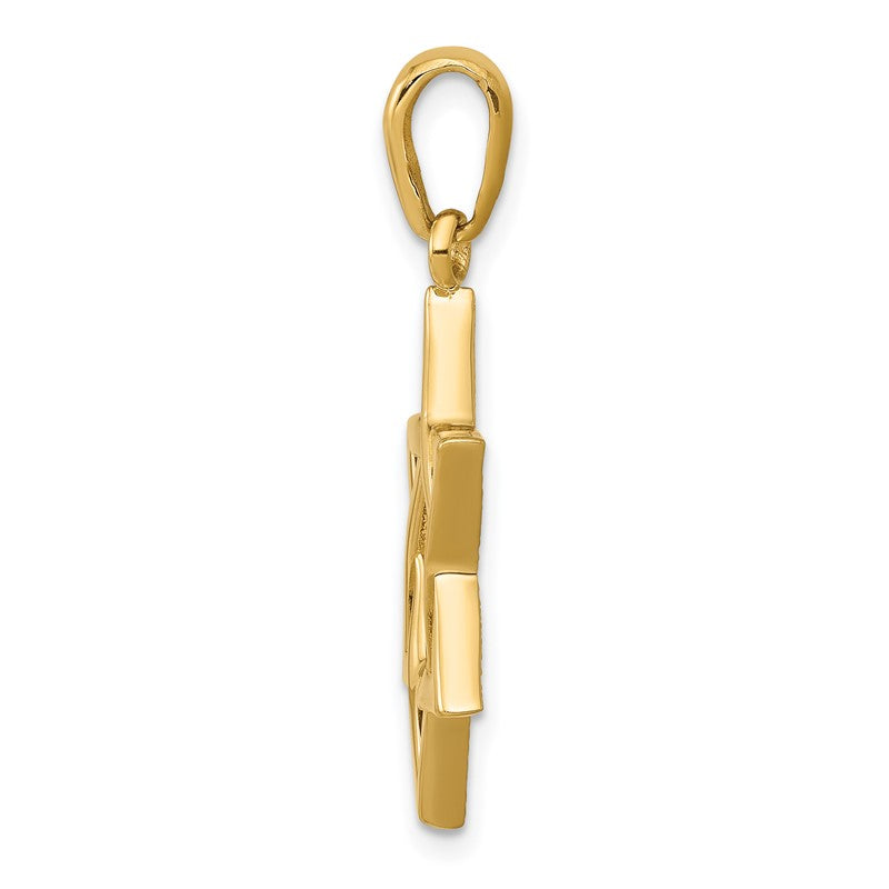 14K Star of David Pendant K544