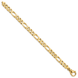 14K 20 inch 7.7mm Hand Polished Fancy Link with Fancy Lobster Clasp Chain LK459