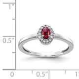 14k White Gold 1/15 carat Diamond and 5x3mm Oval Cabochon Aquamarine Halo Ring RM4035