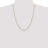 14K 10 inch 1.70mm Singapore with Lobster Clasp Anklet PEN10