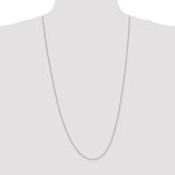 14K White Gold 10 inch .85mm Spiga with Lobster Clasp Anklet PEN95