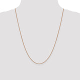 14K Rose Gold 10 inch .9mm Box Link with Lobster Clasp Chain Anklet RSC2