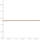 14K Rose Gold 10 inch .9mm Box Link with Lobster Clasp Chain Anklet RSC2
