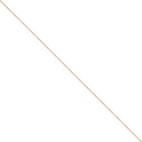 14K Rose Gold 10 inch .9mm Box Link with Lobster Clasp Chain Anklet RSC2