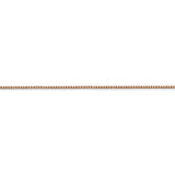 14K Rose Gold 10 inch .9mm Box Link with Lobster Clasp Chain Anklet RSC2