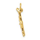 14K 3-D Pair Of Skis Charm A1224