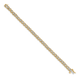 14k White Gold Complete 5/8 carat Diamond Illusion Setting 7 inch Tennis Bracelet BM4654