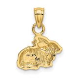 14k Polished Rabbit Pendant K5908