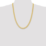 14K 16 inch 6.5mm Silky Herringbone with Lobster Clasp Chain SLK065