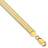14K 16 inch 6.5mm Silky Herringbone with Lobster Clasp Chain SLK065