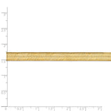 14K 16 inch 6.5mm Silky Herringbone with Lobster Clasp Chain SLK065
