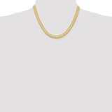 14K 16 inch 6.5mm Silky Herringbone with Lobster Clasp Chain SLK065