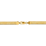 14K 16 inch 6.5mm Silky Herringbone with Lobster Clasp Chain SLK065