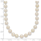 14k 5-6mm White Round Akoya Saltwater Cultured Pearl 16 inch Necklace PL50AA