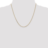 14K 26 inch 1.65mm Solid Diamond-cut Cable with Lobster Clasp Chain PEN141