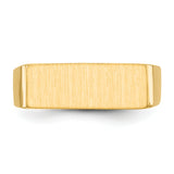 14k 16.0x6.0mm Closed Back Signet Ring RS415