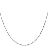 14K White Gold 10 inch 1mm Diamond-cut Parisian Wheat with Lobster Clasp Anklet PEN269